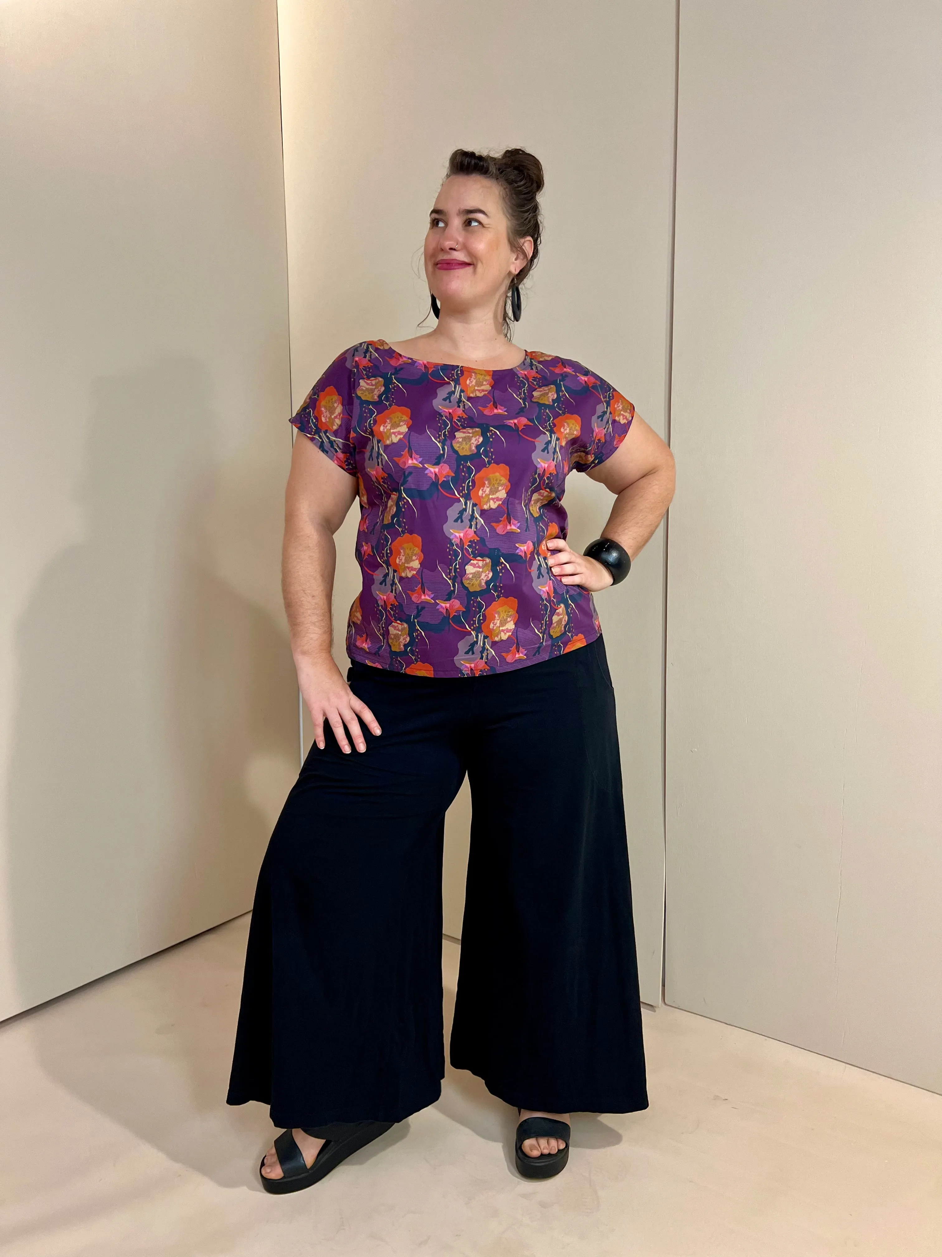 SAMPLE Breeze Top - Nasturtium Purple (16)