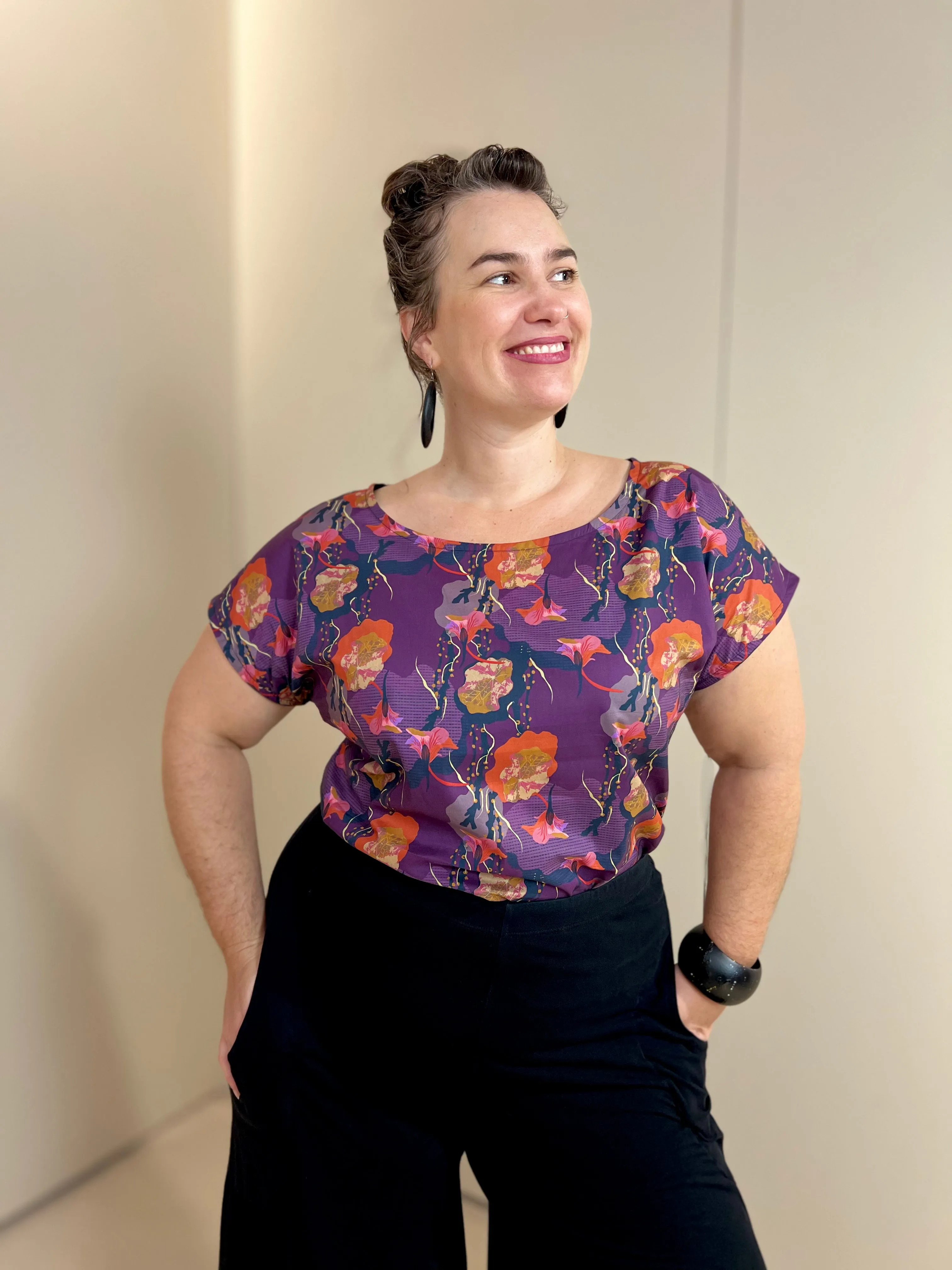 SAMPLE Breeze Top - Nasturtium Purple (16)