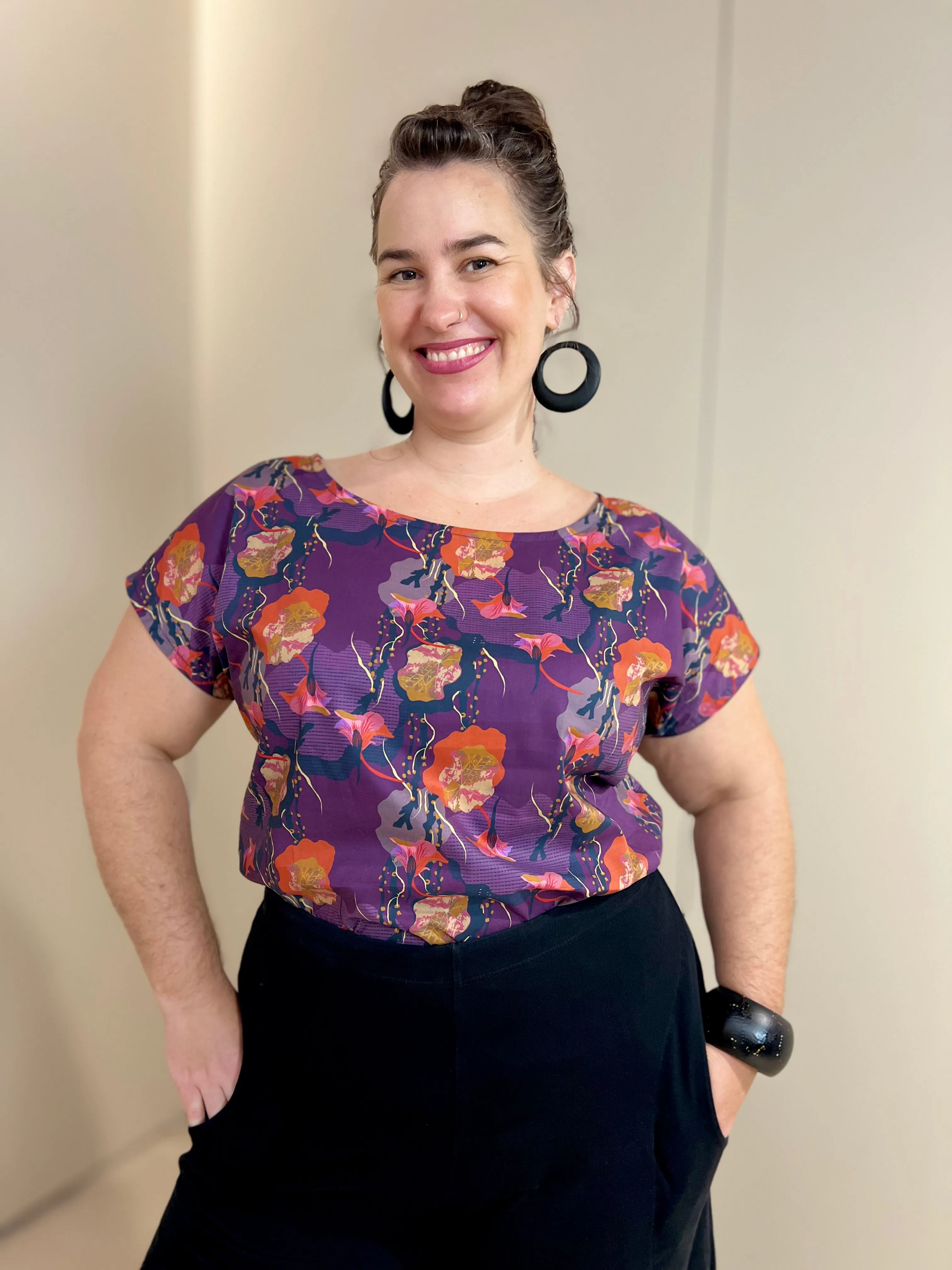 SAMPLE Breeze Top - Nasturtium Purple (16)