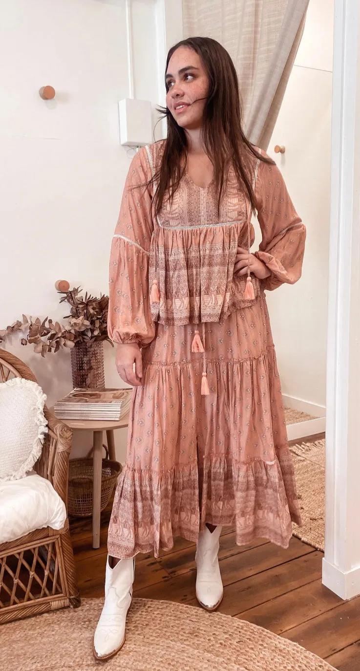 Serenity Blouse - Rose Dawn