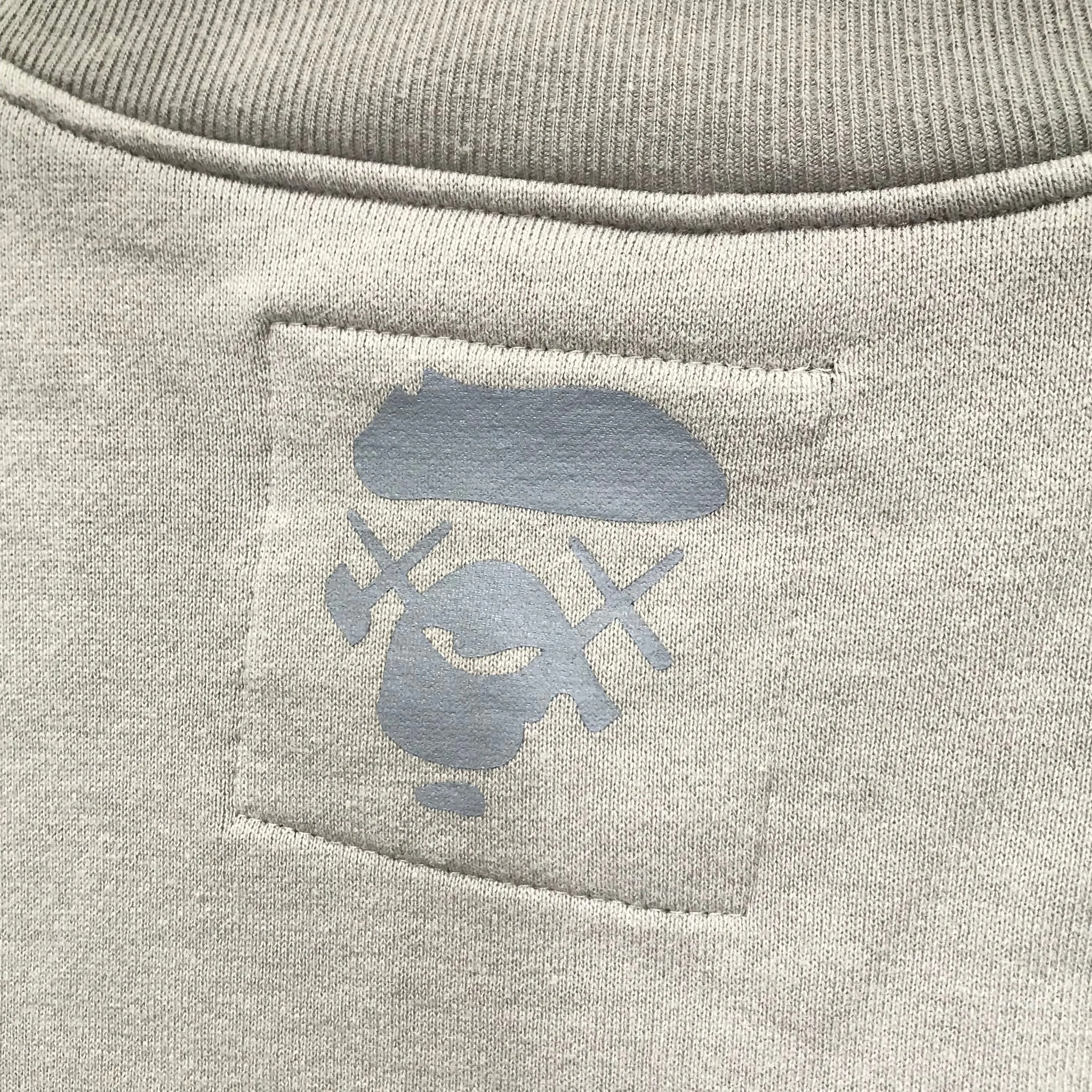 [SHORT] Women's! A Bathing Ape Bape x Kaws Bendy Cotton Varsity Jacket