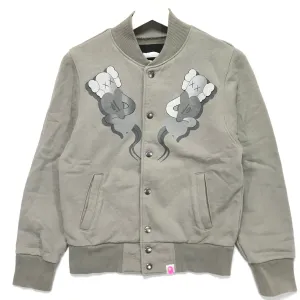 [SHORT] Women's! A Bathing Ape Bape x Kaws Bendy Cotton Varsity Jacket