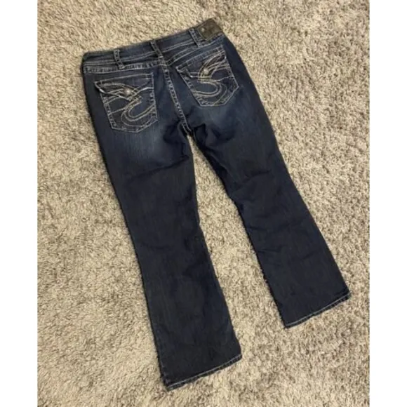 Silver Jeans Women’s Suki Surplus Dark Wash Size W34 X L30
