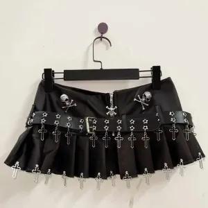 Skull Short skirtsvintage Short skirts sexy Short skirtsPunk Short skirtsGothic Short skirts harajukuShort skirts gothic clothes