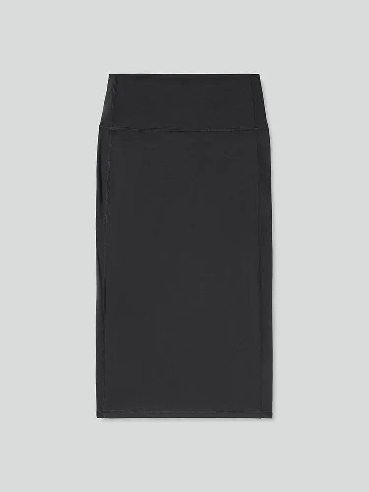 Slim Fit Straight Slit Skirt