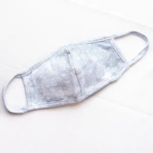 Snuggle Bunny Non-Adjustable Non Medical Mask, Blue