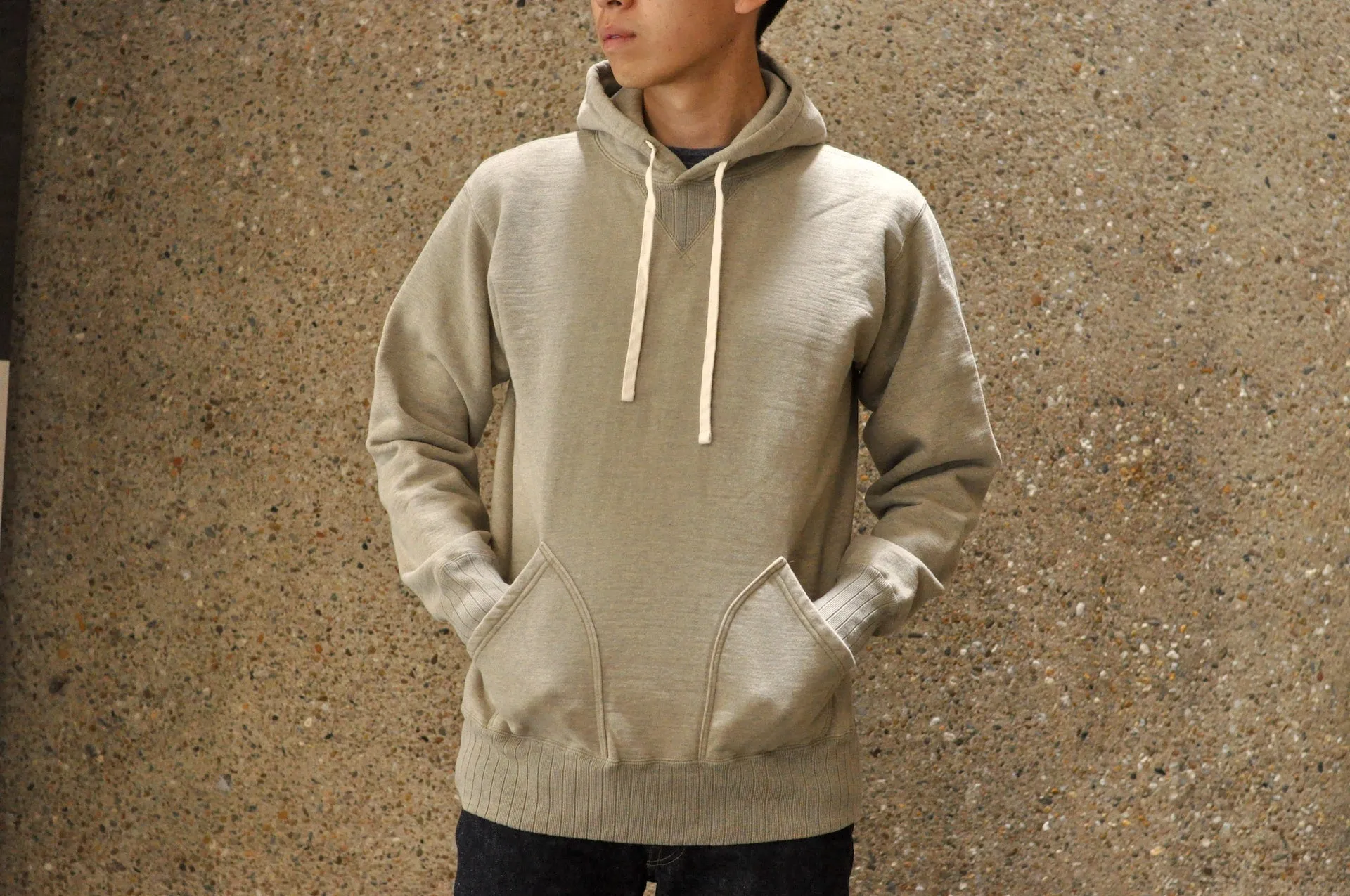 Studio D'Artisan 12oz 'Suvin Gold' Loopwheeled Pull Over (Heather Grey)