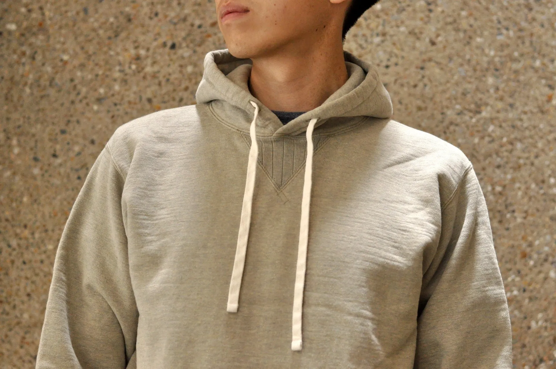 Studio D'Artisan 12oz 'Suvin Gold' Loopwheeled Pull Over (Heather Grey)