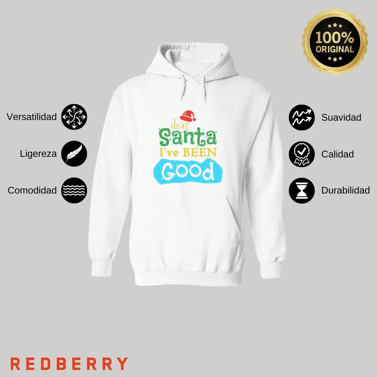 Sudadera Deportiva Mujer Navideña Hoodie 010