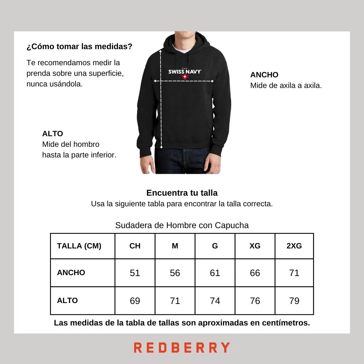 Sudadera Hombre Hoodie The Swiss Navy Logo