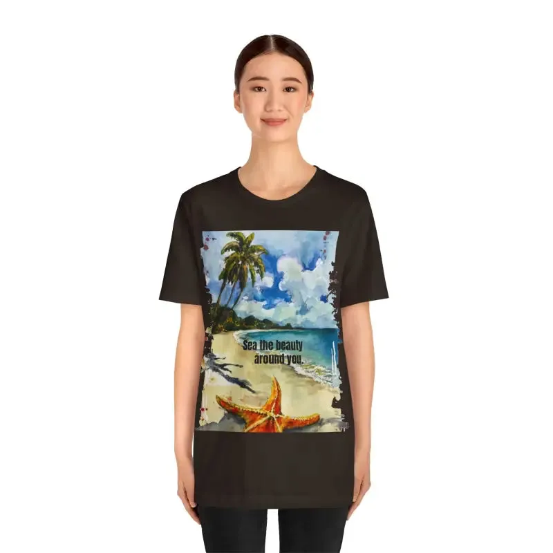 Sunkissed Starfish Unisex Jersey Tee Chill Vibe