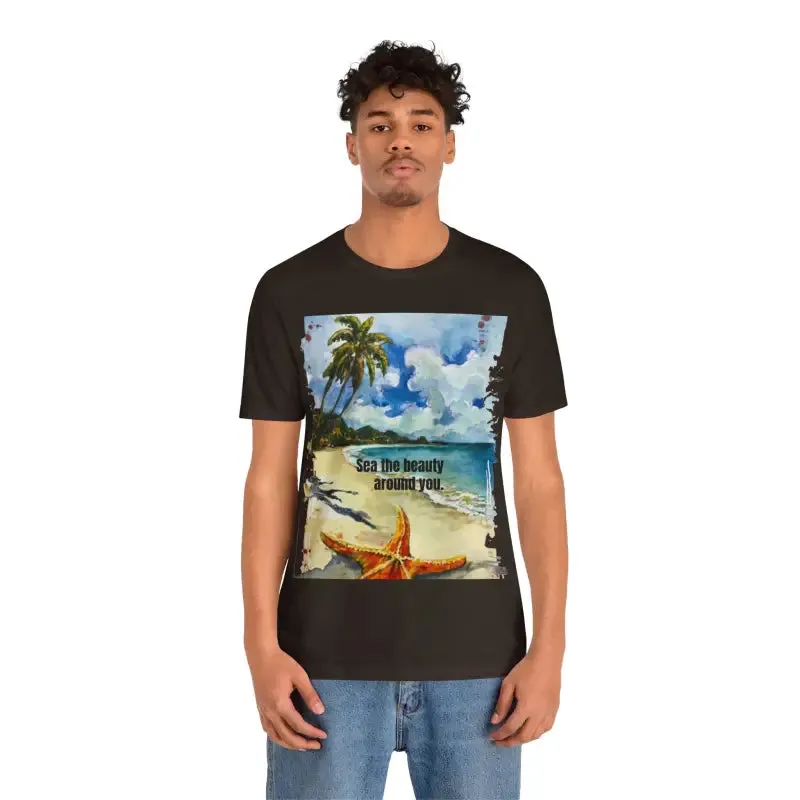 Sunkissed Starfish Unisex Jersey Tee Chill Vibe