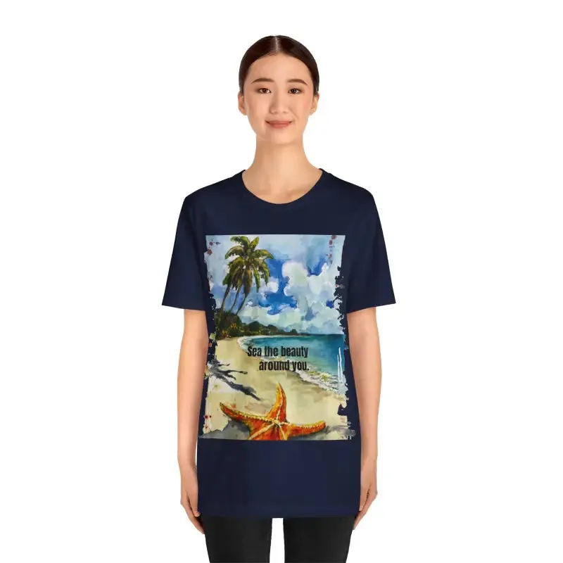 Sunkissed Starfish Unisex Jersey Tee Chill Vibe