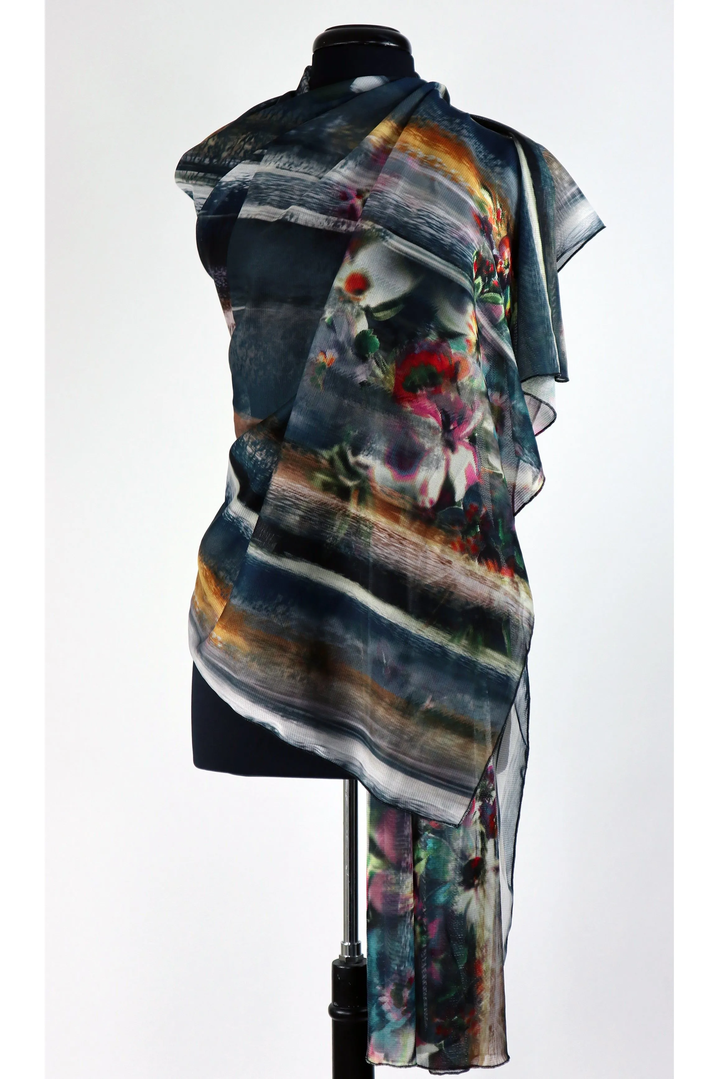 TAMMY Long and Wide Sheer Shawl