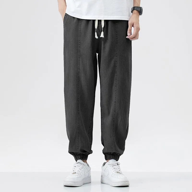 Tencel Summer Loose Thin Silk Pants