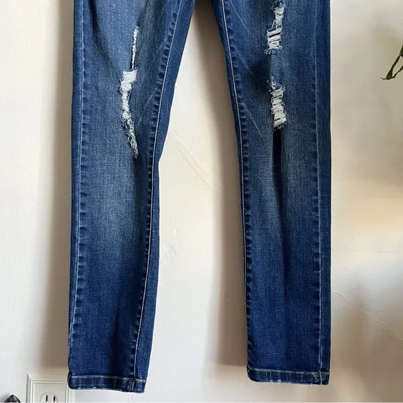 The Kooples Willy Destroy Boyfriend Jeans in Blu88