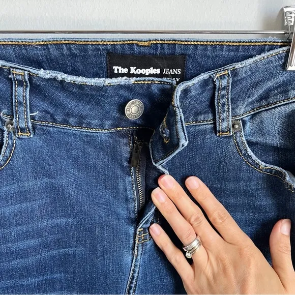 The Kooples Willy Destroy Boyfriend Jeans in Blu88