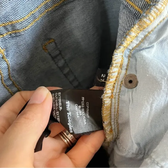 The Kooples Willy Destroy Boyfriend Jeans in Blu88