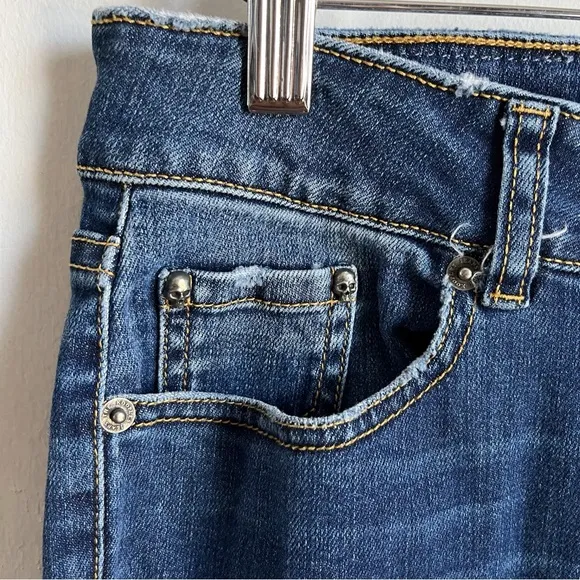 The Kooples Willy Destroy Boyfriend Jeans in Blu88