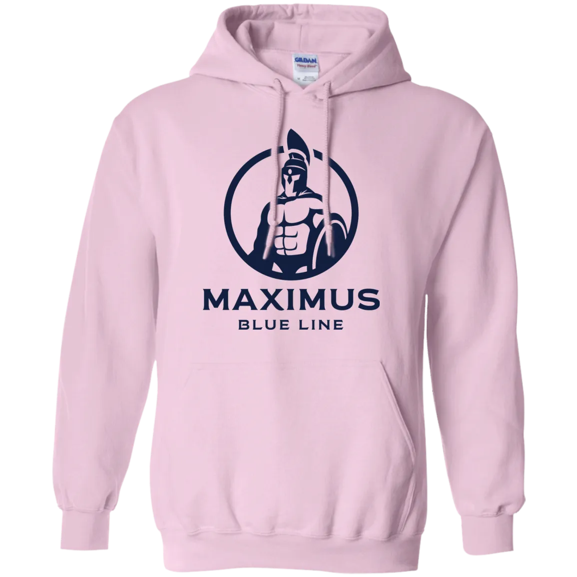 The Maximus Blue Line logo hoodie.