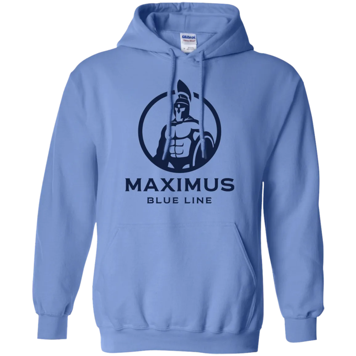 The Maximus Blue Line logo hoodie.