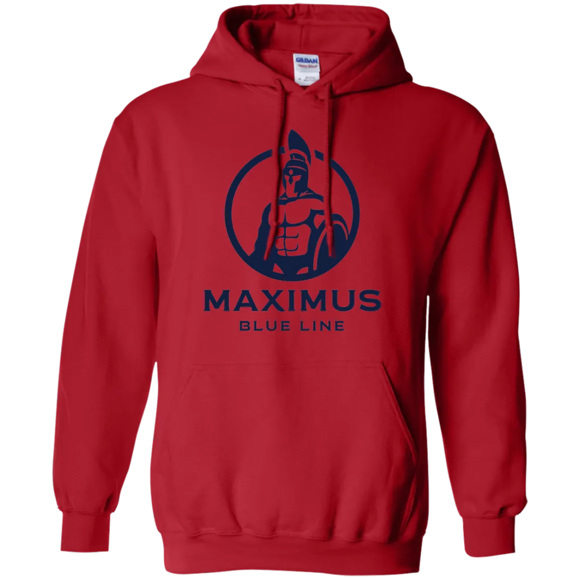 The Maximus Blue Line logo hoodie.