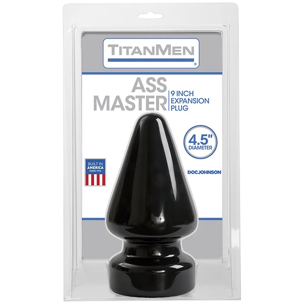 Titanmen Ass Master Butt Plug 4.5 Inches Black