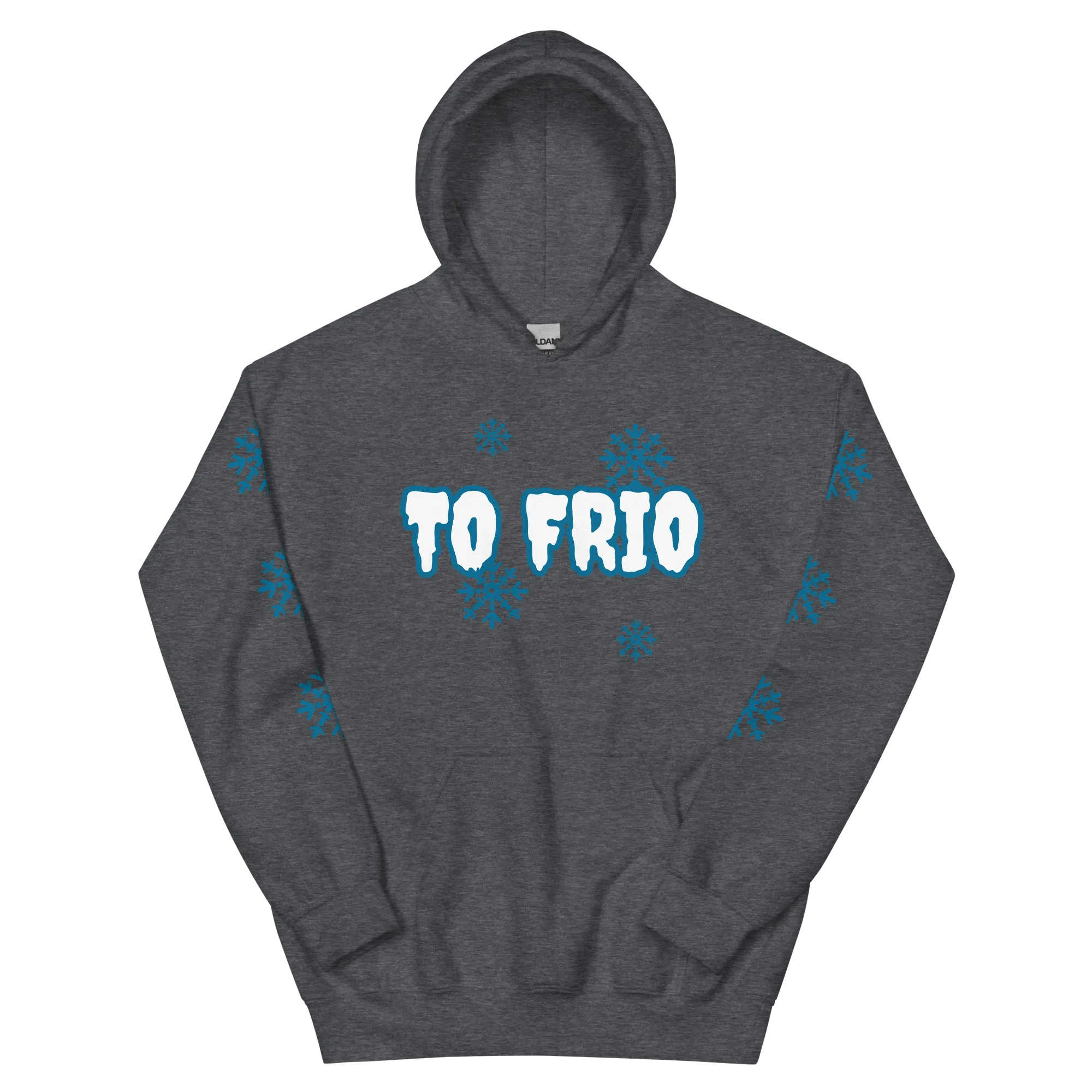 To Frio Snowflake Sleeve Dominican Unisex Hoodie