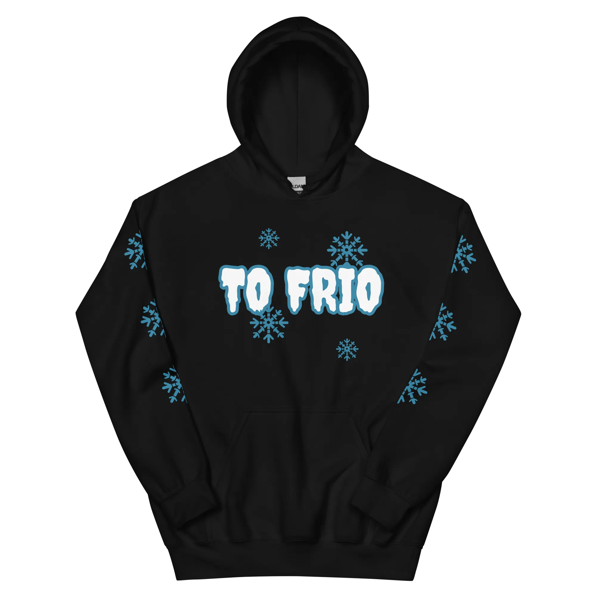To Frio Snowflake Sleeve Dominican Unisex Hoodie
