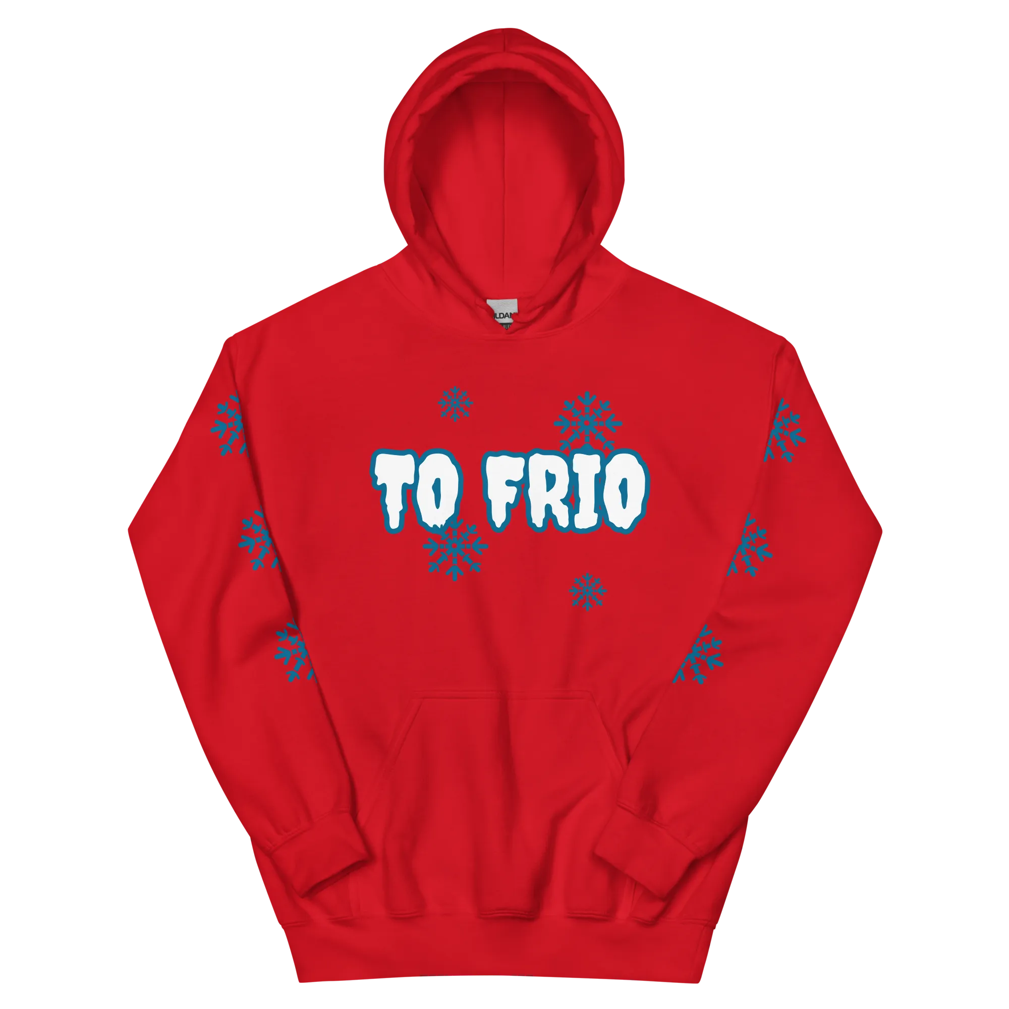 To Frio Snowflake Sleeve Dominican Unisex Hoodie