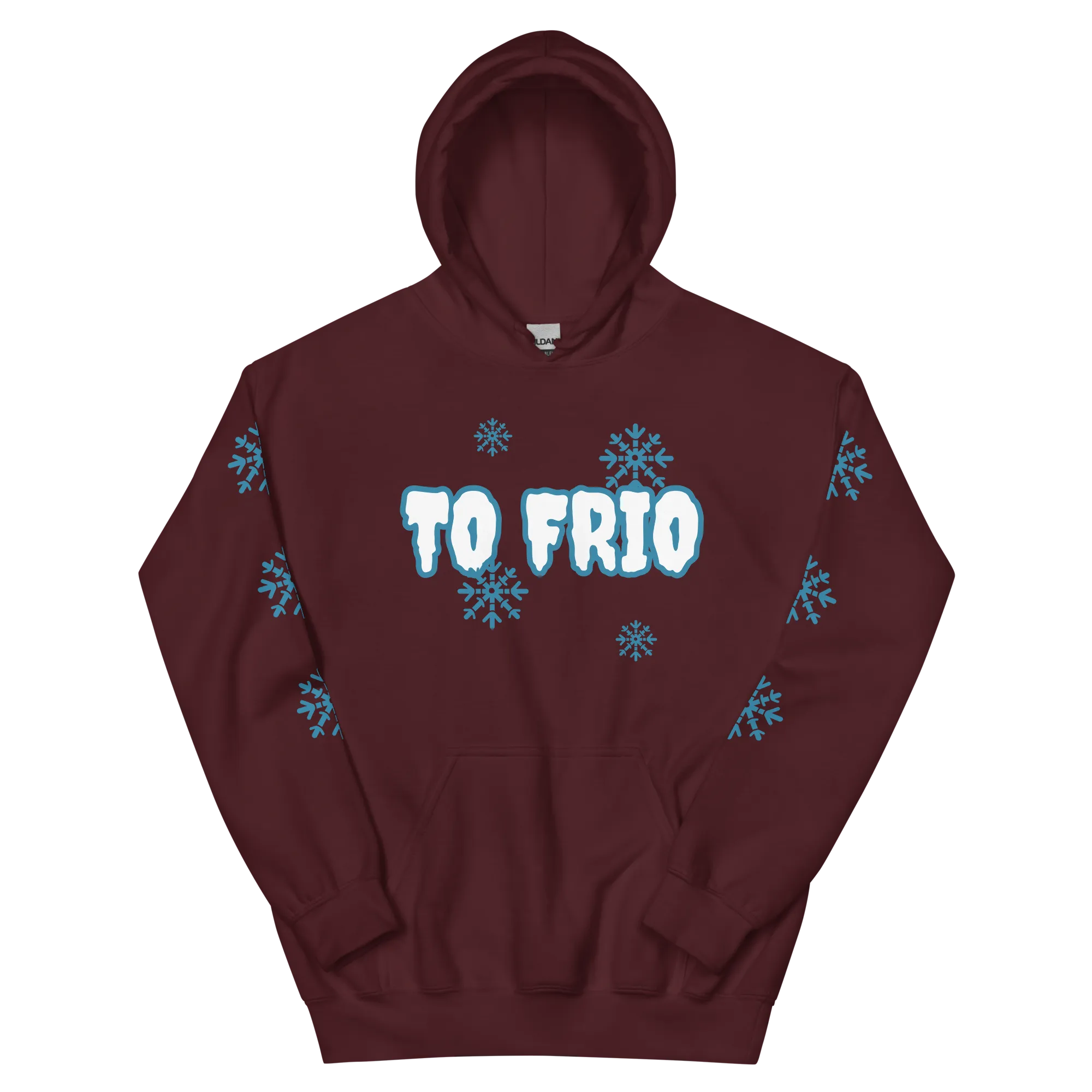 To Frio Snowflake Sleeve Dominican Unisex Hoodie
