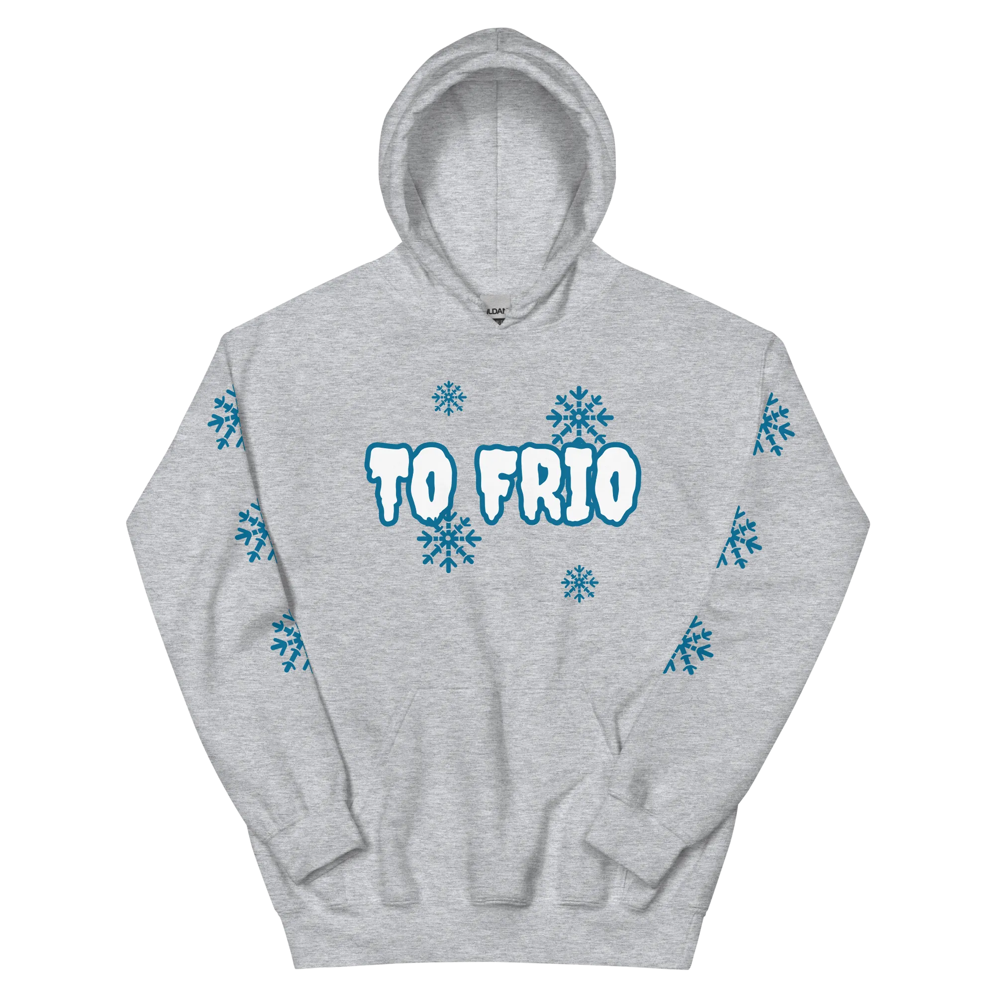 To Frio Snowflake Sleeve Dominican Unisex Hoodie