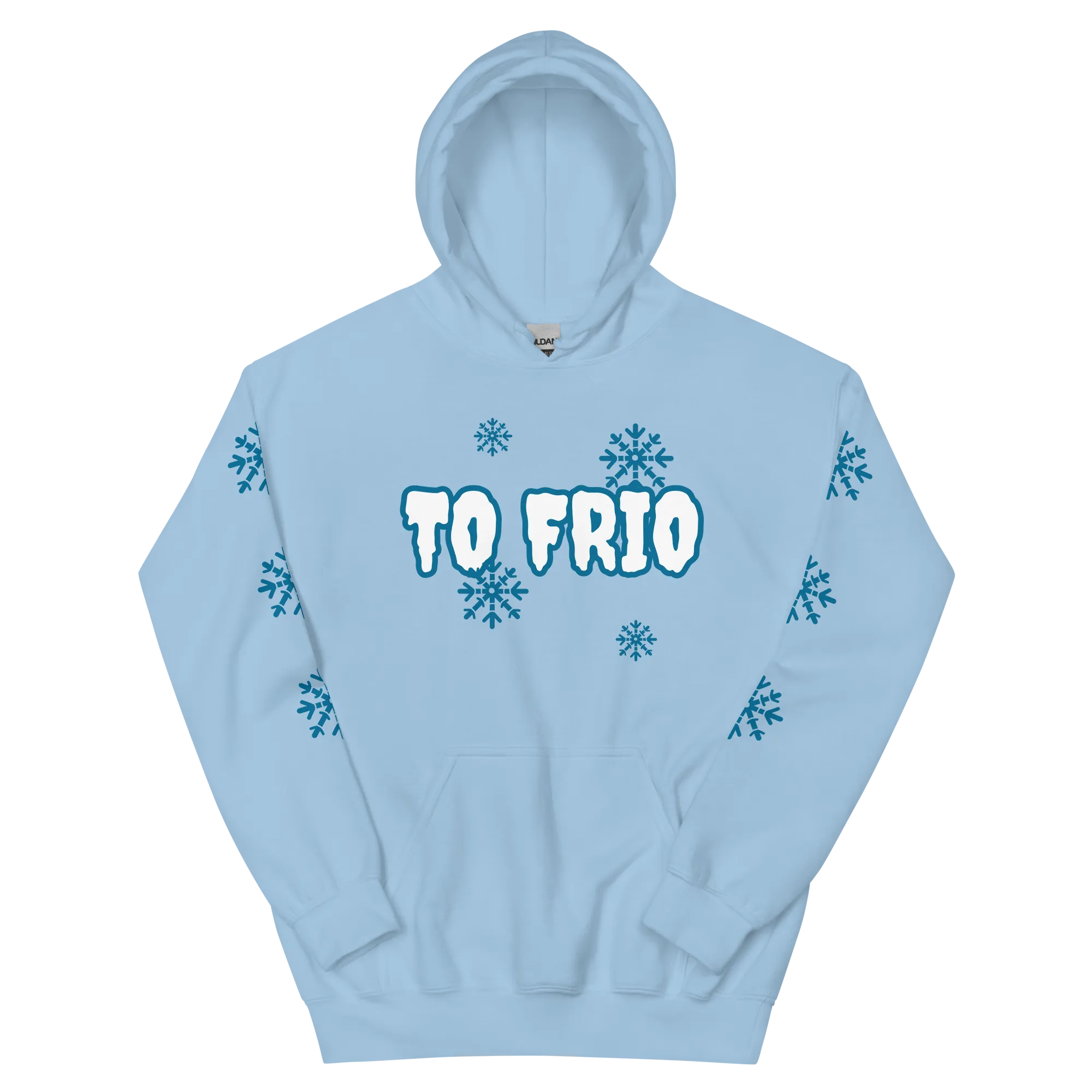 To Frio Snowflake Sleeve Dominican Unisex Hoodie