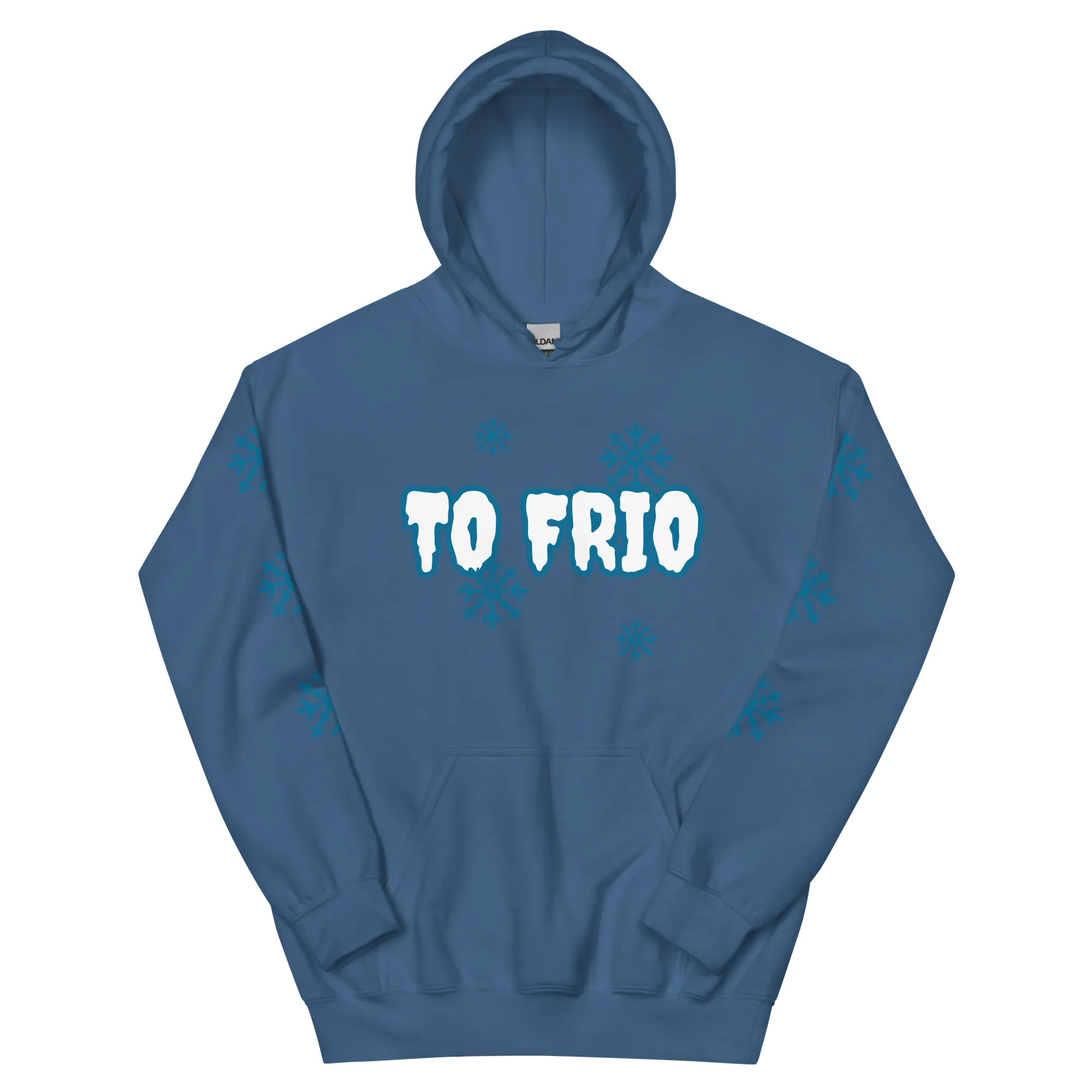To Frio Snowflake Sleeve Dominican Unisex Hoodie