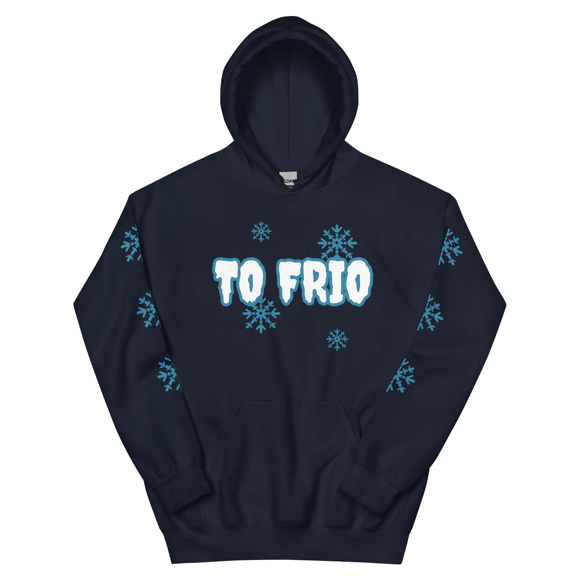 To Frio Snowflake Sleeve Dominican Unisex Hoodie