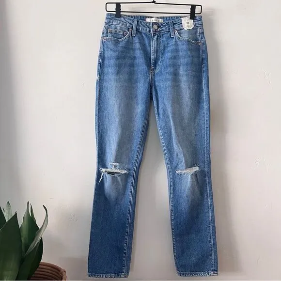 TRAVE REVOLVE Irina Slim Straight Jeans, Breakdown, Size 28