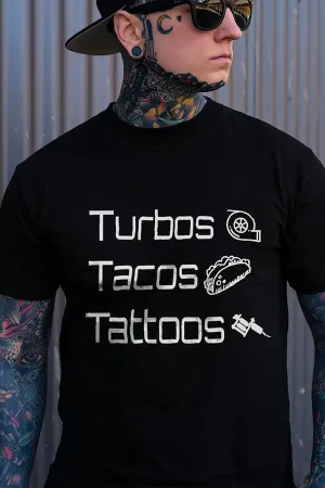 Turbos Tacos Tattoos T-shirts