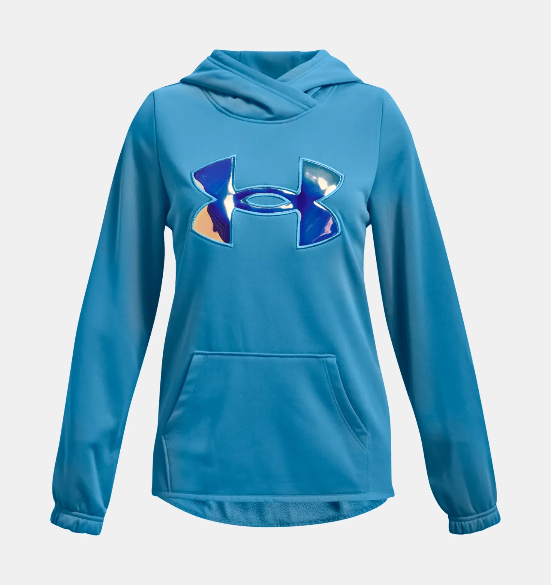 Under Armour Girls' Armour Fleece® Iridescent Big Logo Hoodie