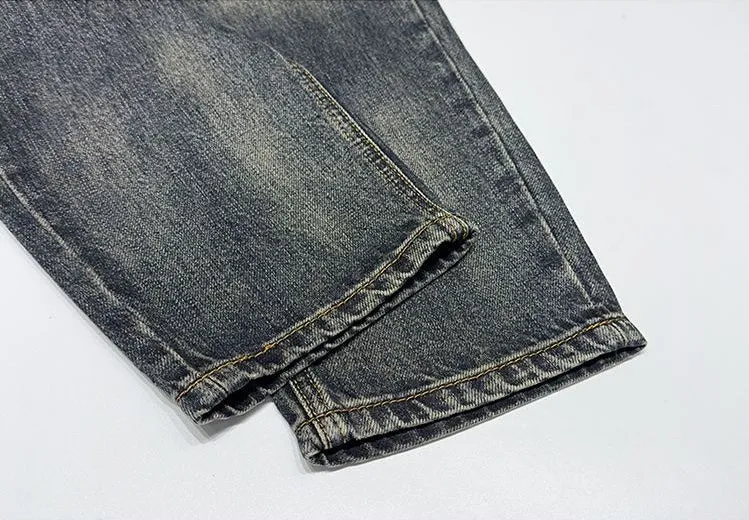 Urban Vintage Washed Cotton Jeans in a Relaxed Fit