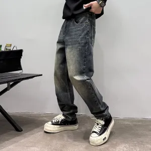 Urban Vintage Washed Cotton Jeans in a Relaxed Fit