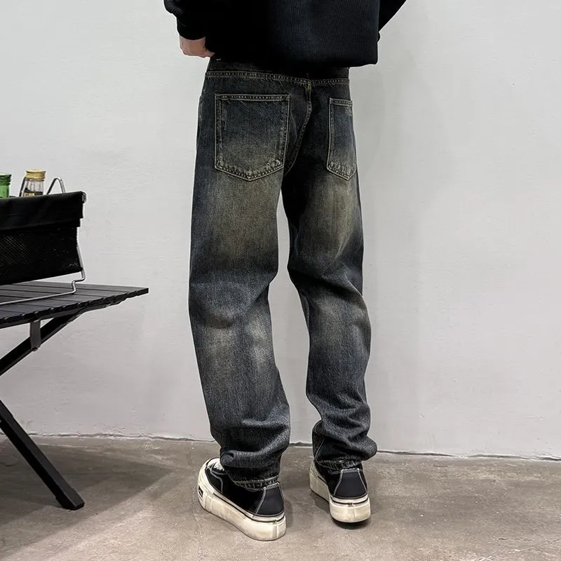 Urban Vintage Washed Cotton Jeans in a Relaxed Fit