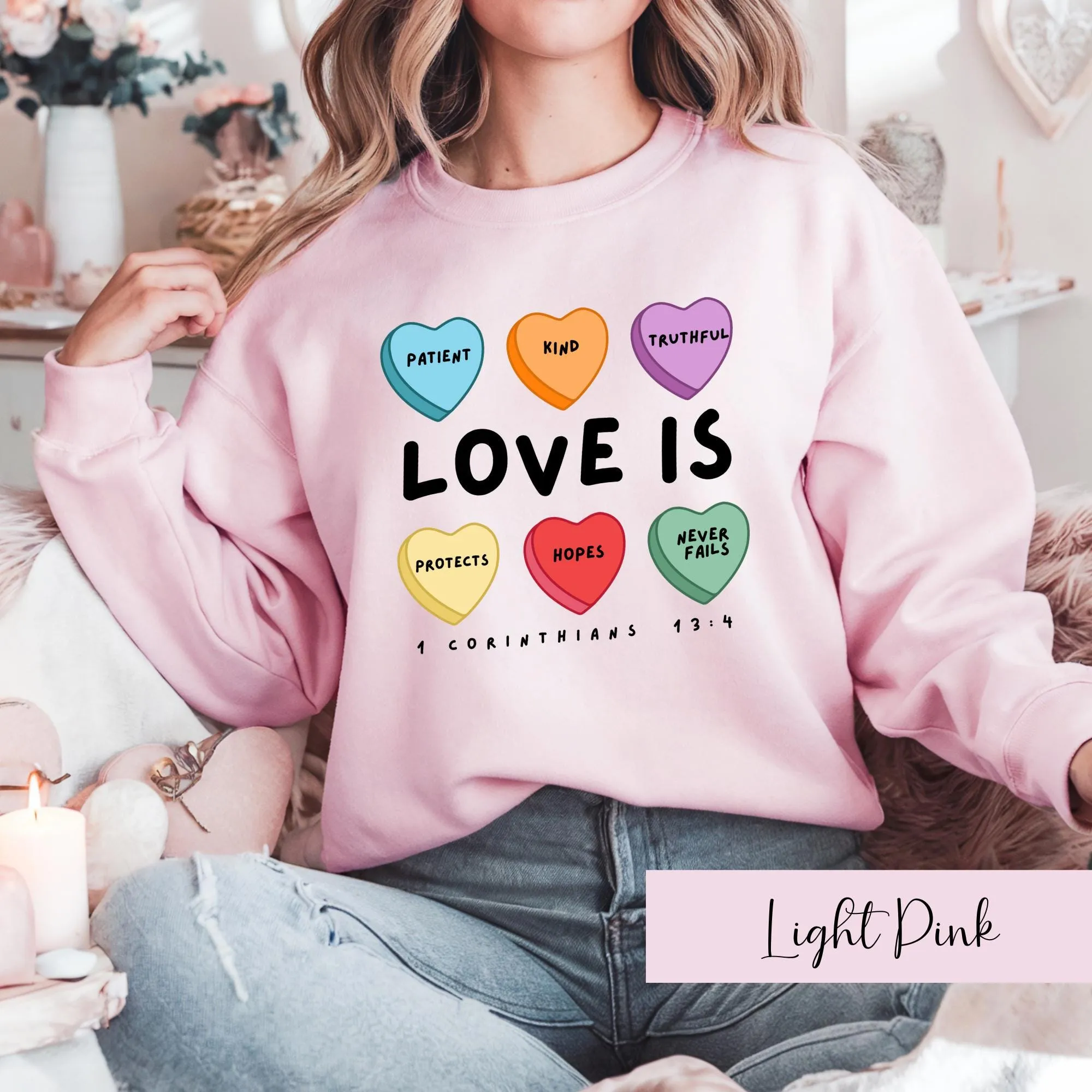 Valentine’s Candy Heart Sweatshirt