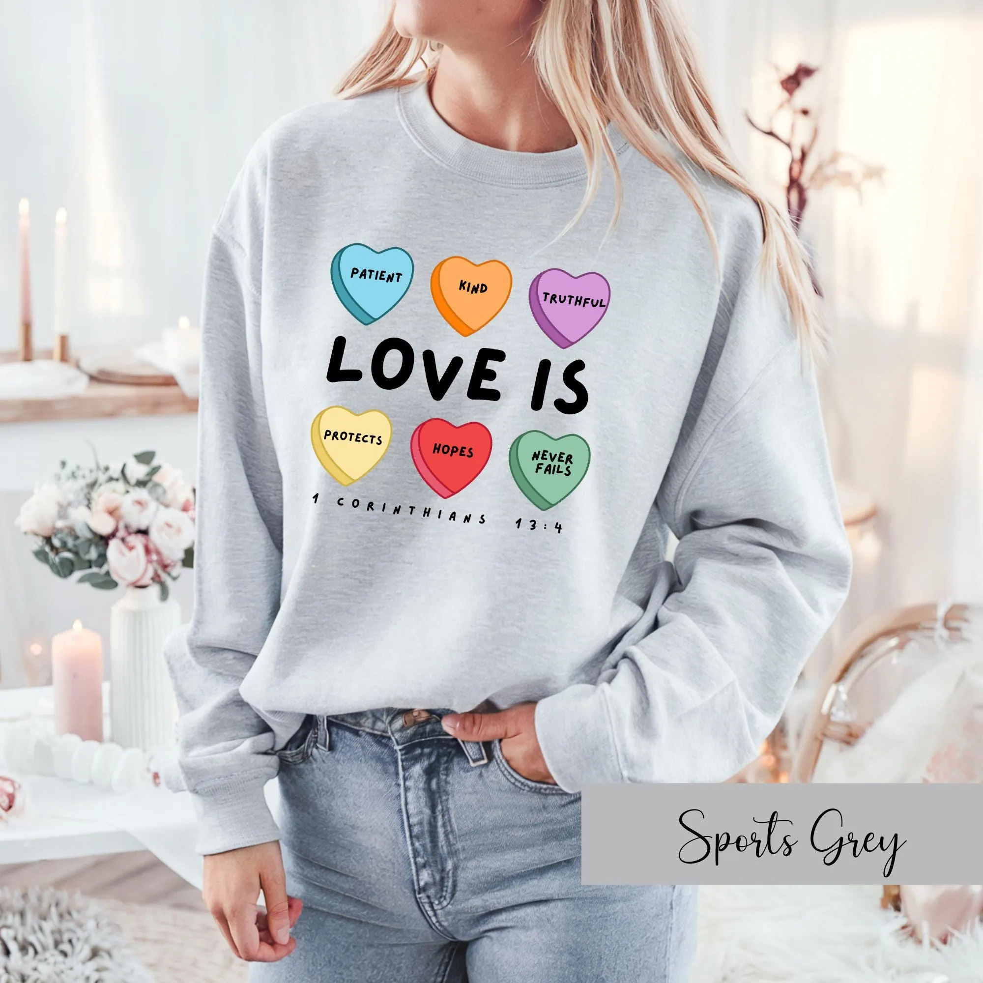 Valentine’s Candy Heart Sweatshirt