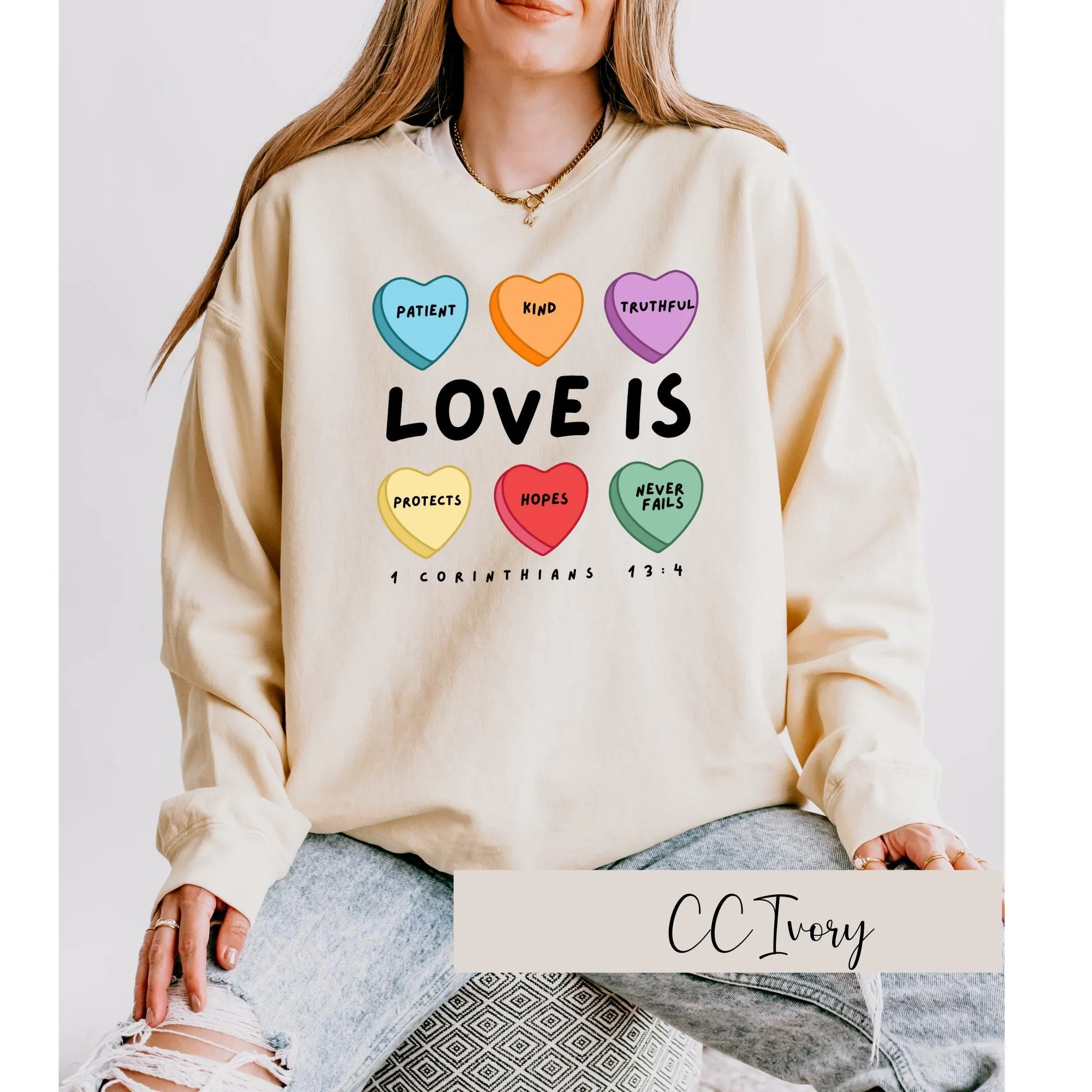 Valentine’s Candy Heart Sweatshirt