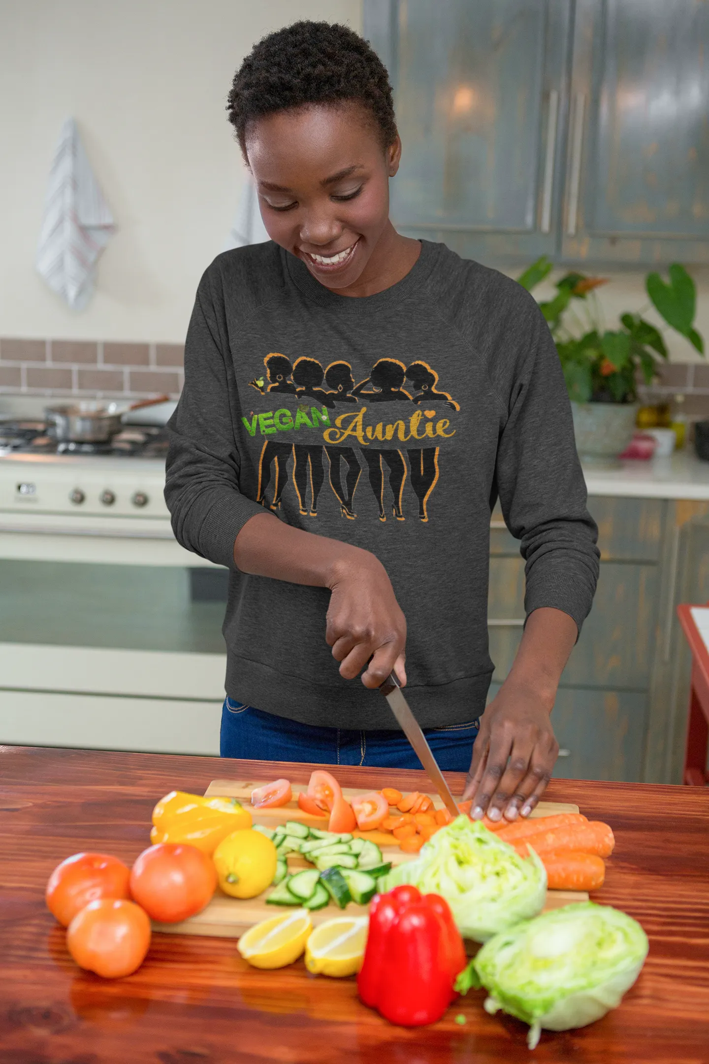 Vegan Auntie Sweatshirt (white)