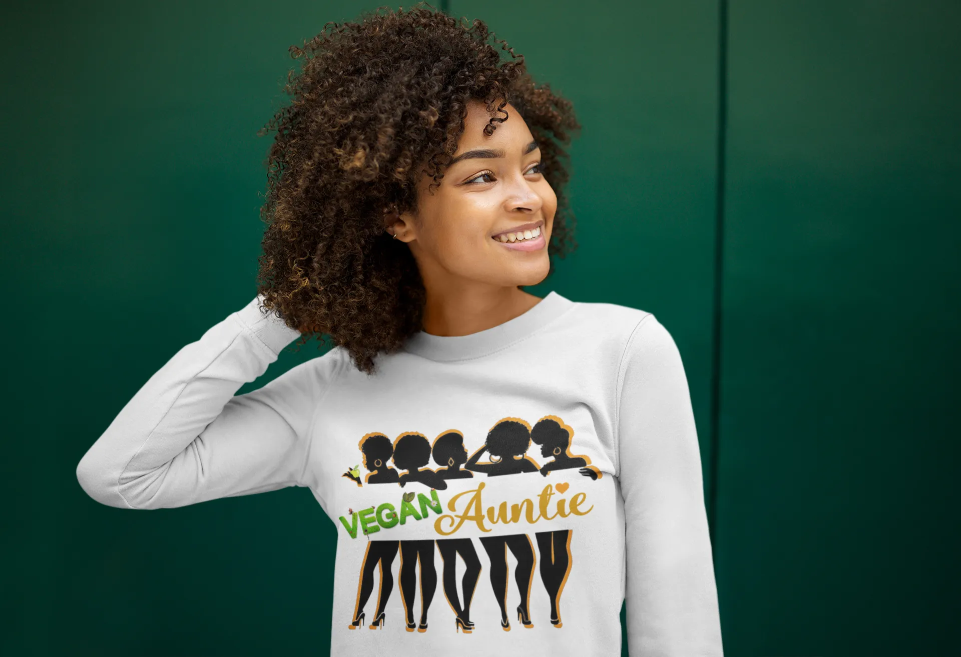 Vegan Auntie Sweatshirt (white)