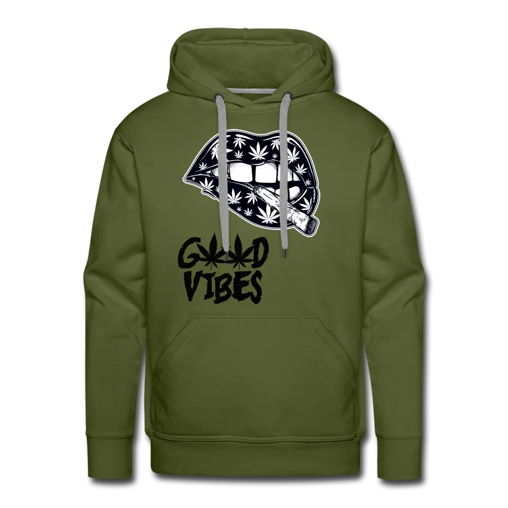 Weed Good Vibes Men’s Premium Hoodie