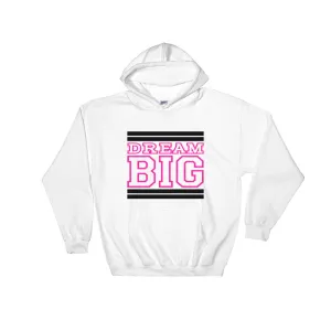 White Black and Pink Hooded Sweatshirt