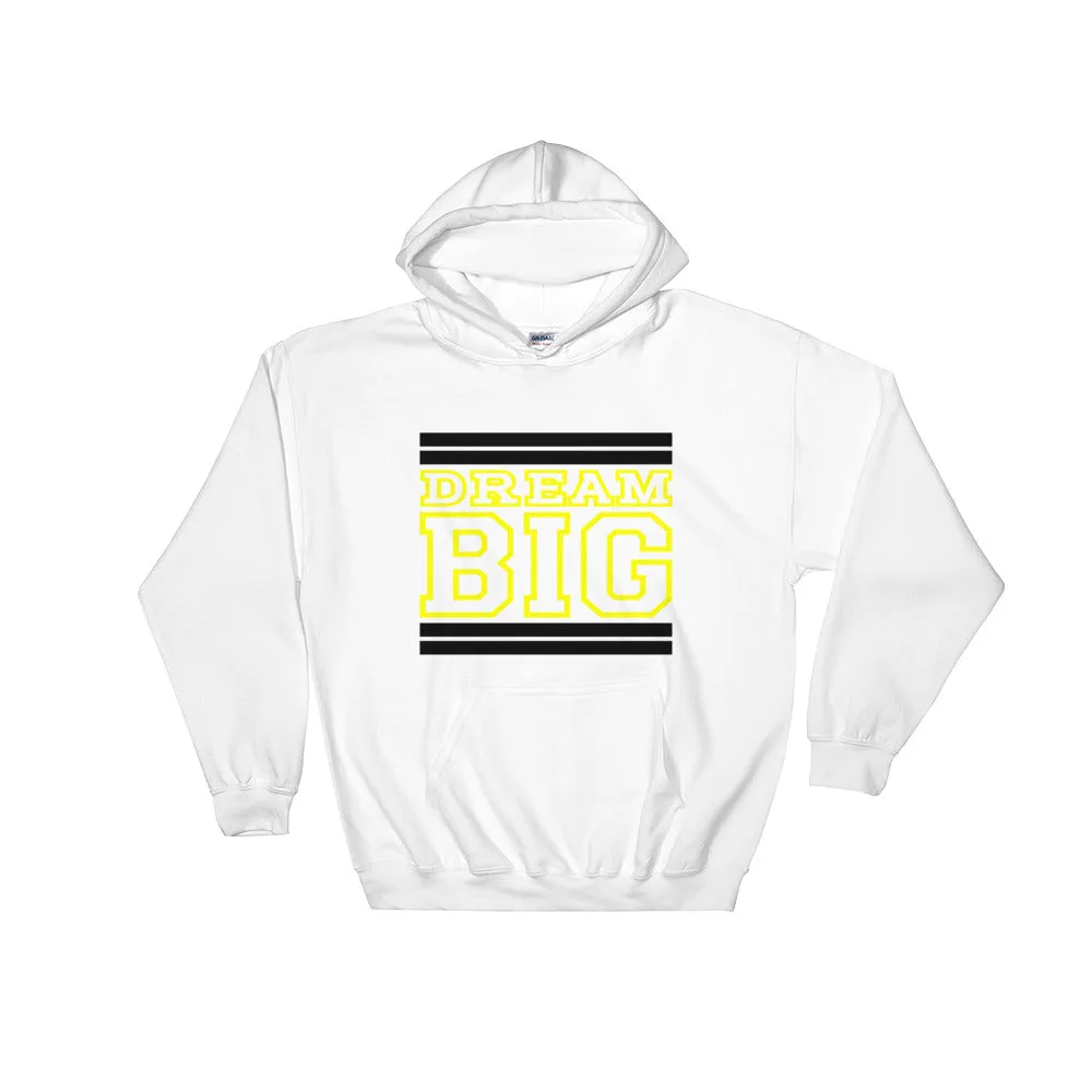 White Black and Yellow Hooded Sweatshirt