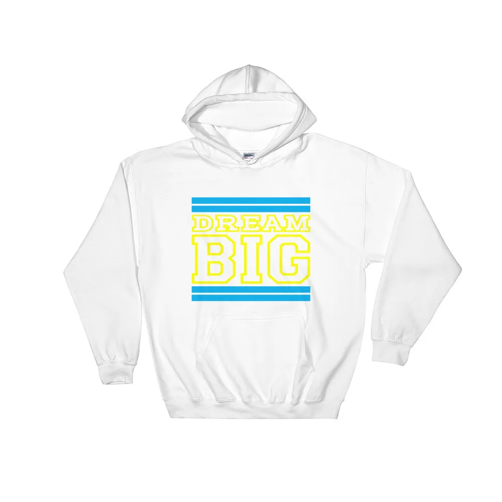 White Carolina Blue and Yellow Hooded Sweatshirt